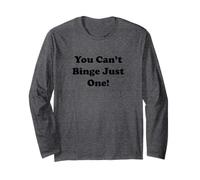 You Can't Binge Just One Divertente TV Guardando Citazione Maglia a Manica