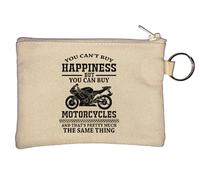You Can't Buy Happiness But You Can Buy Motorcycles and That's The Same Thing Portachiavi Portamonete Beige
