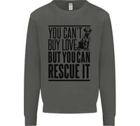You Can'T Comprare Love Divertente Rescue Cucciolo Cane Bambini Felpa Maglione