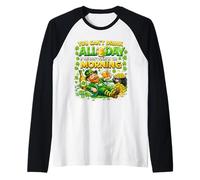 You Cant Drink all Day St Patricks Day Funny Irish Drinking Maglia con Maniche Raglan