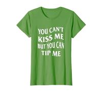 You Can't Kiss But Can Tip Me Cameriera St Patricks Day Maglietta