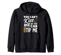 You Can't Kiss Me Il Barista può darmi Una mancia Felpa con Cappuccio