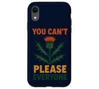 You Can't Please Everyone Motivational Thistle Art Custodia per iPhone XR