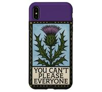You Can't Please Everyone Motivational Thistle Art Custodia per iPhone XS Max