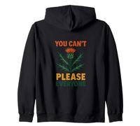 You Can't Please Everyone Motivational Thistle Art Felpa con Cappuccio