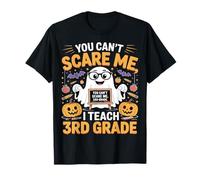 You Can't Scare Me I Teach 2th Grade Ghost Teacher Halloween Maglietta