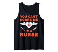 You Can't Scare Me I'm A Nurse Funny Halloween Costume Canotta
