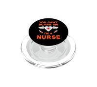 You Can't Scare Me I'm A Nurse Funny Halloween Costume PopSockets PopGrip per MagSafe