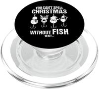 You Can't Spell Christmas Without Fish Divertente Pesca Umorismo PopSockets PopGrip per MagSafe