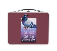 You Can't Spell Cool Collage Vintage Illustration Art Animal Pigeon Umorismo Puns Zoomer Streetwear Parodie - Scatola da gustare in alluminio ciotola rigida