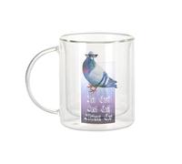 You Can't Spell Cool Collage Vintage Illustration Art Animal Pigeon Umorismo Puns Zoomer Streetwear Parodie - Tazza da caffè e The Isotermica 330 ml effetto sospeso anti-bruciore