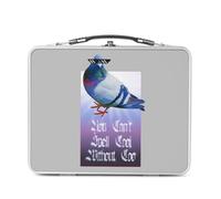 You Can't Spell Cool Collage Vintage Illustration Art Animal Pigeon Umorismo Puns Zoomer Streetwear Parodie - Scatola da gustare in alluminio ciotola rigida