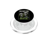 You Can't Trip With Us Funny Alien Retro Vintage UFO Graphic PopSockets PopGrip per MagSafe