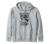 You Can't Tuna Fish Divertente Pesca Musica Musicista Pianoforte Felpa con Cappuccio