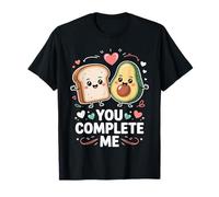 You Complete Me Cute Avocado Toast Valentine Maglietta