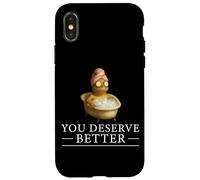 You Deserve Better Wellness Frog Citazione di pensiero positivo Custodia per iPhone X/XS