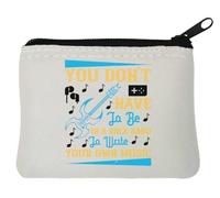 You don't have to be in a rock band to write your own music Neoprene Coin Purse Pouch 10x11cm Bianco, bianco, Taglia unica