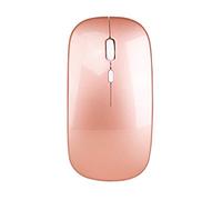 YOU GLOW GIRL Mouse senza fili LED, 3 mouse regolabili DPI Computer, 2.4G USB senza fili Mouse con interfaccia di conversione USB-C per iPad, Tablet (oro rosa)