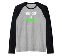 You Got A Dollar? Funny Hand out Tees Mugs And More Maglia con Maniche Raglan