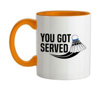 You Got Served Badminton - Tazza IN Ceramica - Giocatore Racchetta Sport Love
