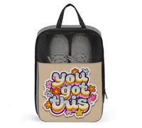 You Got This - Borsa per scarpe da golf in stile retrò anni '70, con scritta a bolle, per viaggi e uso quotidiano, anti-polvere
