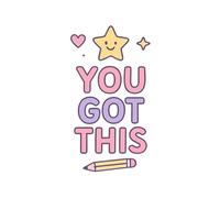You got this! Motivational Notebook by CuteChaos