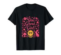 You Grow Girl Cottagecore Nature - Stampa floreale Maglietta