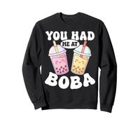 You Had Me At Boba Bubble Tea Divertente Kawaii Boba Tea Felpa