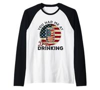 You Had Me At Day Bere 4 luglio Uomini Donne divertenti Maglia con Maniche Raglan