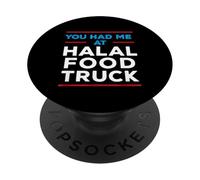 You Had Me at Halal Food Truck Divertente Musulmano PopSockets PopGrip Adesivo