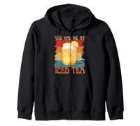 You Had Me At Iced Tea Divertente Retro Vintage Tea Lovers Felpa con Cappuccio