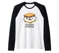 You Had Me At Malva Divertente Smore Pun Maglia con Maniche Raglan