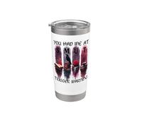 You Had Me at Trigger Warning Dark Romance Merch Smutty Book Bicchiere termico in acciaio inox doppia parete