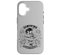 You Had Me At Trigger Warning Dark Romance Pink Bookish Custodia per iPhone 16