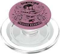 You Had Me At Trigger Warning Dark Romance Pink Bookish PopSockets PopGrip per MagSafe