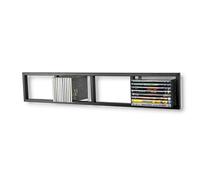 You Have Space Moderno supporto da parete per CD DVD Media Rack Storage Metal Shelf Organizer (nero)