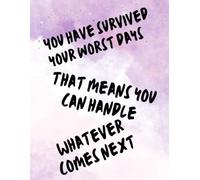 You Have Survived Your Worst Days that Means You Can Handle Whatever Comes Next: Motivational Journal for Women & Girls - Inspirational Notebook for Positive Thinking, Self-Love & Confidence Boost