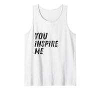 You Inspire Me Uplifting, Design con Scritta Positive Affirmation Canotta