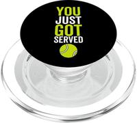 You Just Got Served Tennis Divertente Giocatore di Sport Citazione PopSockets PopGrip per MagSafe
