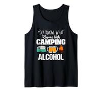You Know What Rhymes with Camping Alcohol Lover Canotta