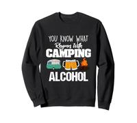 You Know What Rhymes with Camping Alcohol Lover Felpa