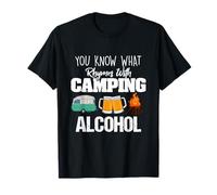 You Know What Rhymes with Camping Alcohol Lover Maglietta