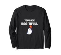 You Look Boo-tiful Halloween Illustration Graphic Designs Maglia a Manica