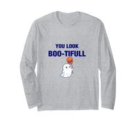You Look Boo-tiful Halloween Illustration Graphic Designs Maglia a Manica