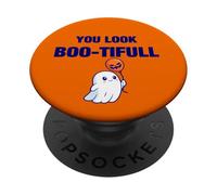 You Look Boo-tiful Halloween Illustration Graphic Designs PopSockets PopGrip Adesivo