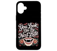 You Look Like My Next Bite Vampire Flirt Party - Custodia per iPhone 16 Plus