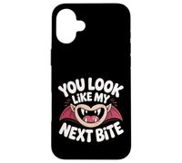 You Look Like My Next Bite Vampire Flirt Party |- Custodia per iPhone 16 Plus
