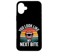 You Look Like My Next Bite Vampire Flirt Party |- Custodia per iPhone 16 Plus