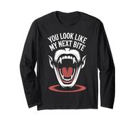 You Look Like My Next Bite Vampire Flirt Party - Maglia a Manica