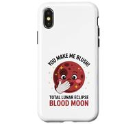 You Make Me Blush Eclissi Lunare Totale Sangue Luna Terra Sole Custodia per iPhone X/XS